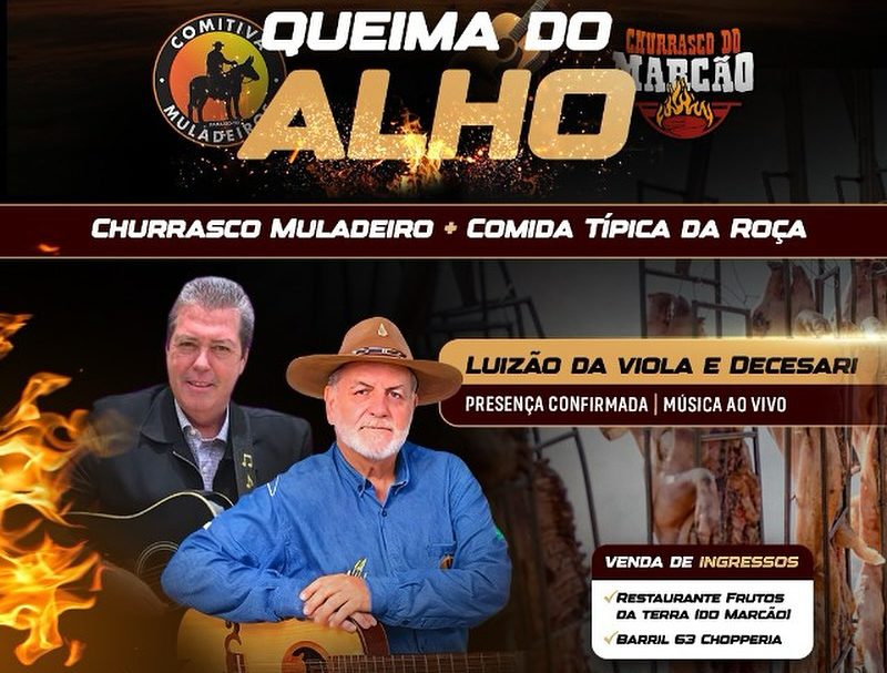 Queima do Alho do Estrondo Rodeio Show re&uacute;ne tradi&ccedil;&atilde;o, m&uacute;sica e churrasco &agrave; vontade em Para&iacute;so TO