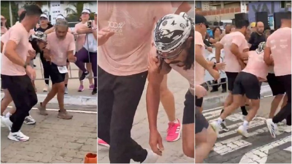 Cantor Bell Marques passa mal durante corrida em Fortaleza (CE), mas diz que j&aacute; est&aacute; se recuperando