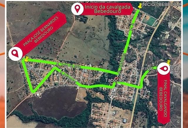 Prefeitura de Taboc&atilde;o instala pontos de bebedouros para animais durante a Cavalgada da 15&ordf; ExpoTaboc&atilde;o