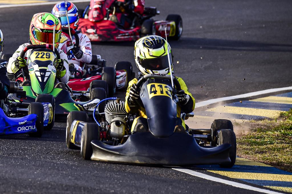 C&eacute;sar Braga acelera aprendizado na Copa SP Light de Kart