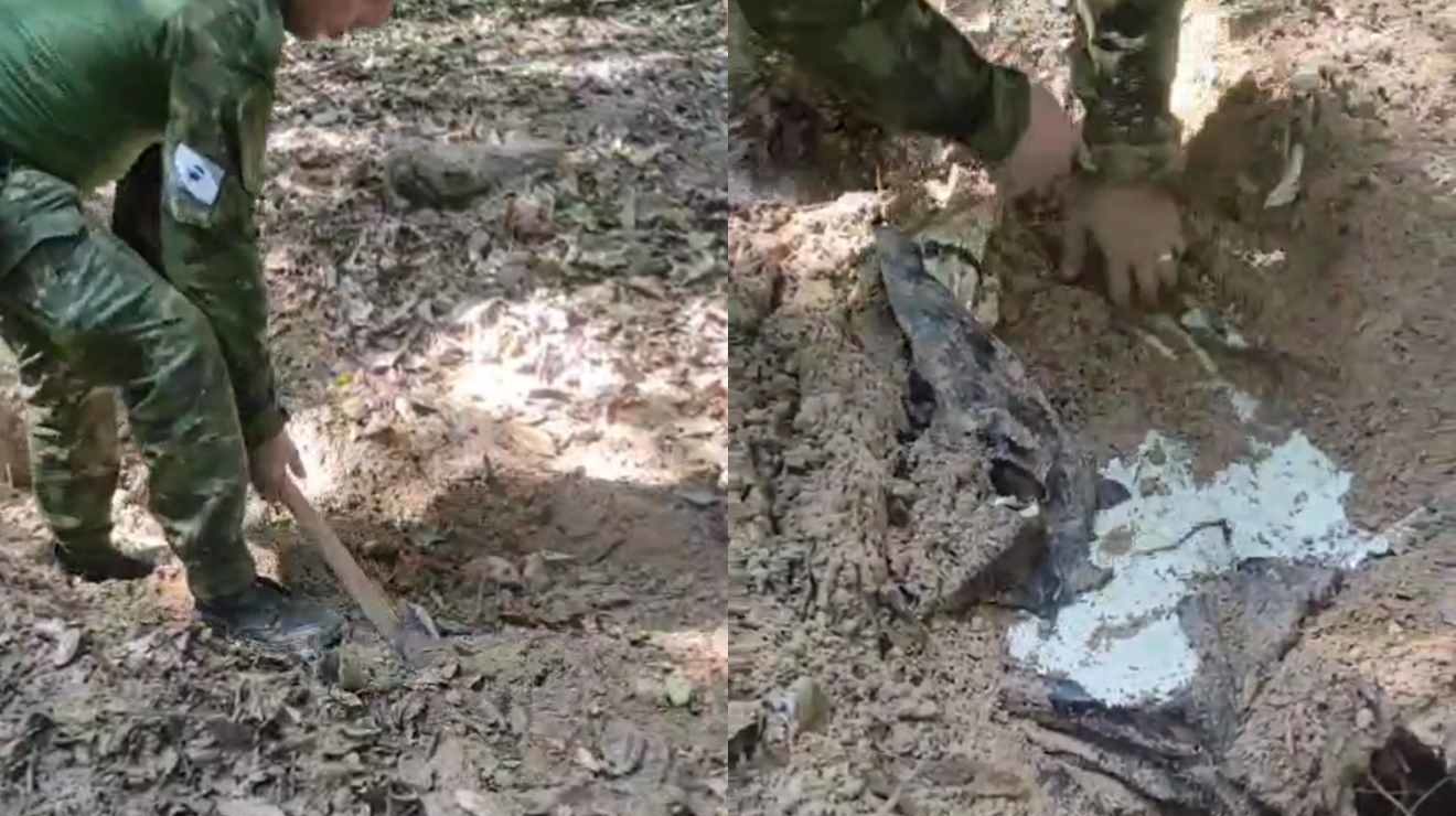 Pol&iacute;cia encontra carro enterrado em regi&atilde;o onde cobradores desapareceram em Icara&iacute;ma PR