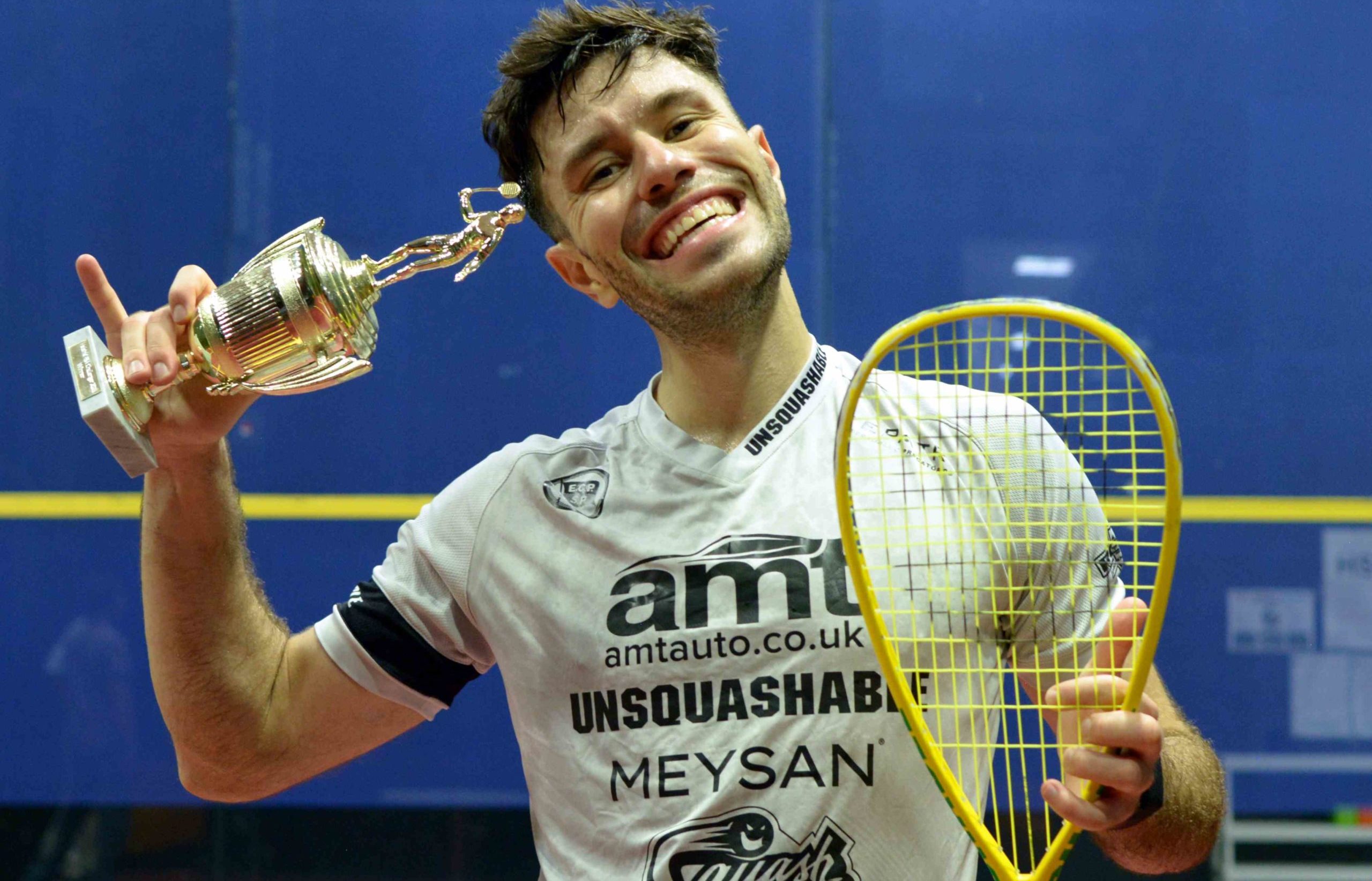 Diego Gobbi &eacute; campe&atilde;o da Helsinki PSA Challenger 12k de Squash