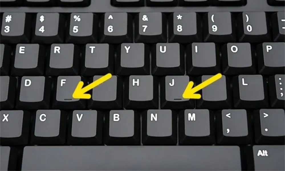 Voc&ecirc; sabe para que servem os tra&ccedil;os nas teclas ‘F’ e ‘J’ do teclado do computador?