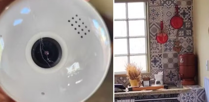 Casal encontra c&acirc;mera escondida em casa alugada pelo Airbnb em Piren&oacute;polis (GO)