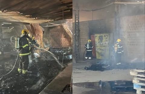 Inc&ecirc;ndio em f&aacute;brica de cer&acirc;mica em Para&iacute;so do Tocantins &eacute; extinto pelo Corpo de Bombeiros