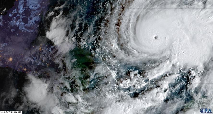 Furac&atilde;o Melissa atinge categoria 5 e acende alerta em pa&iacute;ses do Caribe
