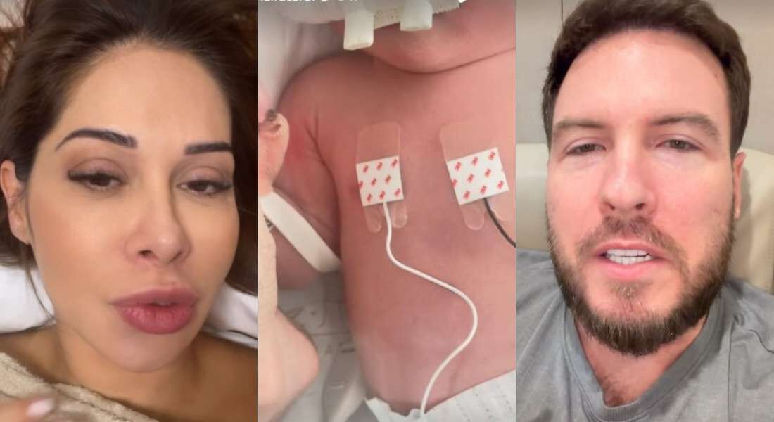 Elo&aacute;h chega ao mundo: Ma&iacute;ra Cardi e Thiago Nigro d&atilde;o as boas-vindas &agrave; primeira filha juntos