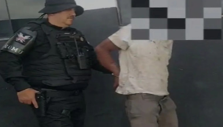 Homem escala muro pelado e tenta abusar de m&atilde;e com crian&ccedil;a no colo