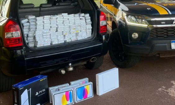 M&eacute;dico &eacute; preso com quase 300 iPhones e iPads contrabandeados em Dourados MS