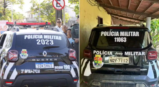 Homem &eacute; preso com rev&oacute;lver e viatura falsa da Pol&iacute;cia Militar em Mulungu (CE)