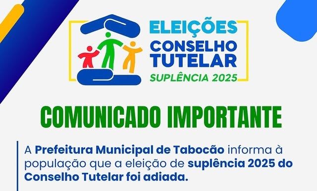 Taboc&atilde;o adia elei&ccedil;&atilde;o do Conselho Tutelar e aguarda ajustes para nova data