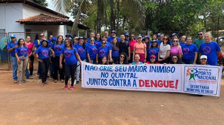 Porto Nacional mobiliza popula&ccedil;&atilde;o em caminhada de combate &agrave; Dengue, Zika e Chikungunya