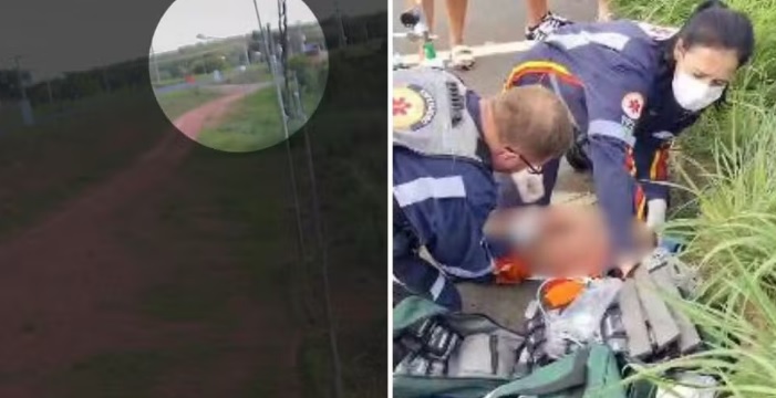 Beb&ecirc; de 7 meses morre ap&oacute;s carro atingir moto na GO-139