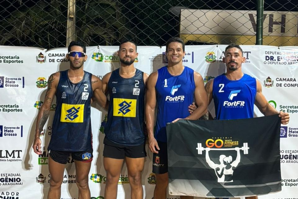 Dupla de Para&iacute;so conquista t&iacute;tulo da Copa Confresa de V&ocirc;lei de Praia no Mato Grosso
