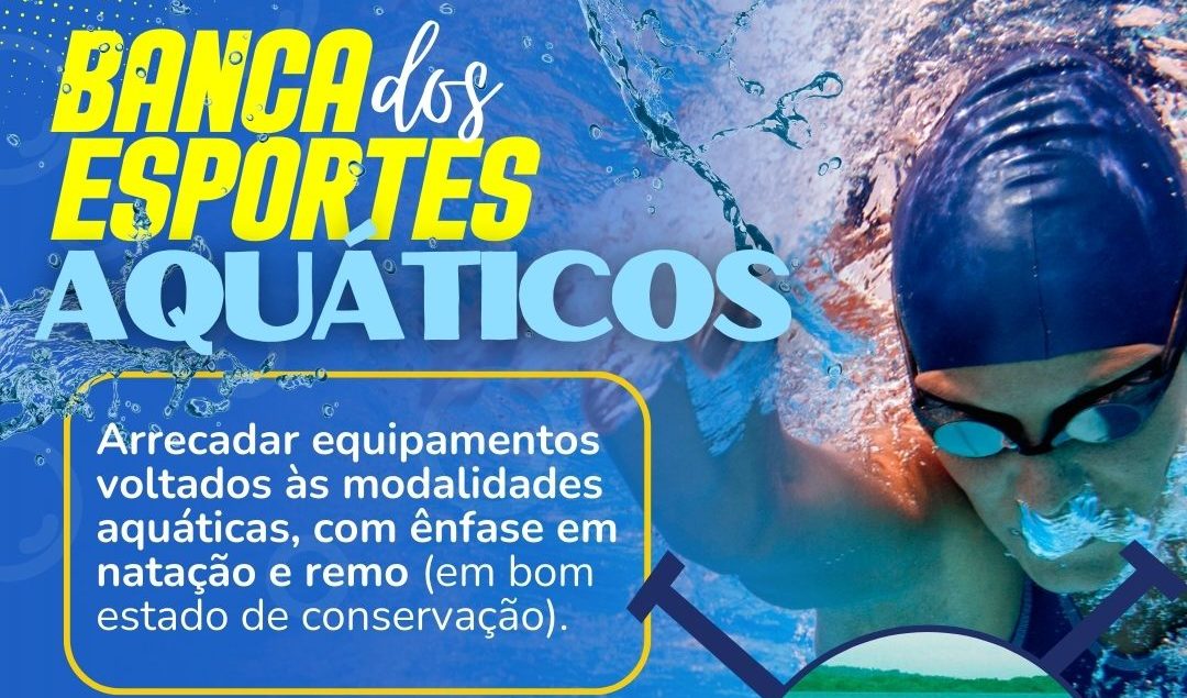 Projeto Nadando Pelos Cart&otilde;es Postais lan&ccedil;a Banca dos Esportes Aqu&aacute;ticos em Bel&eacute;m Novo