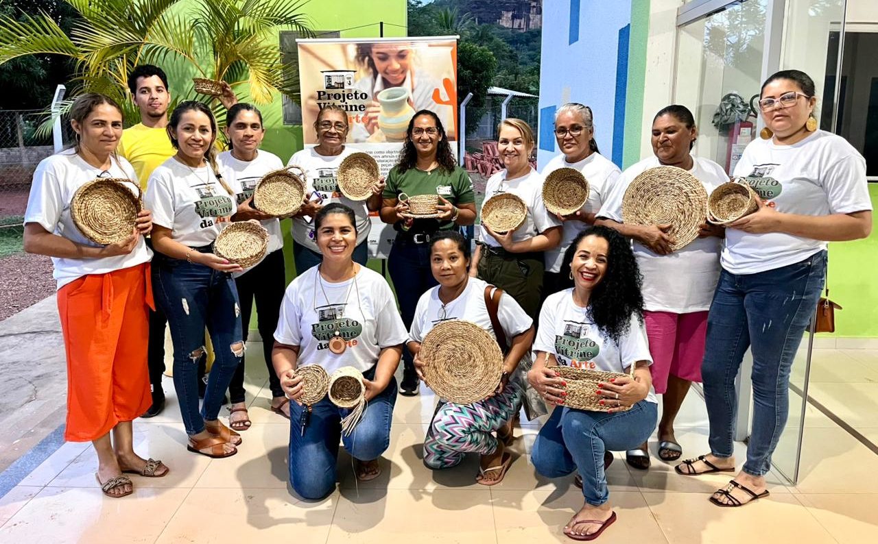 Fibra da bananeira vira mat&eacute;ria-prima para artes&atilde;s em a&ccedil;&atilde;o de projeto realizado em parceria com Naturatins