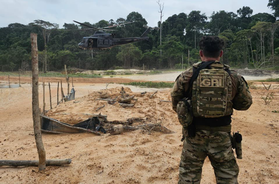 PF realiza Opera&ccedil;&atilde;o Guardi&atilde;o da Floresta contra garimpo ilegal no Par&aacute;