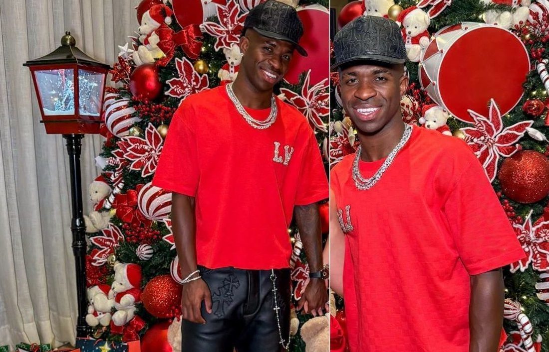 Vin&iacute;cius J&uacute;nior &eacute; eleito a celebridade mais charmosa do Natal em enquete nas redes sociais