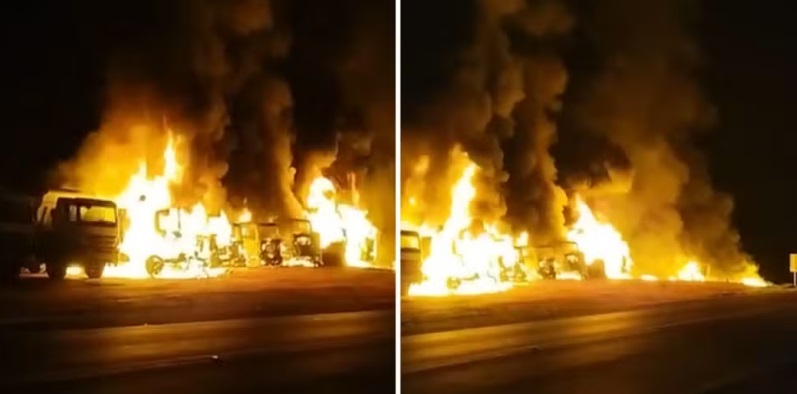 Pol&iacute;cia conclui que vigilante causou inc&ecirc;ndio em p&aacute;tio da BR-153 ap&oacute;s dormir com cigarro aceso