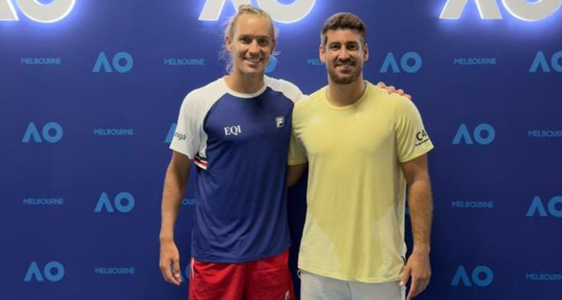 Dupla da ADK Tennis, Rafael Matos e Orlando Luz brilham e v&atilde;o &agrave;s oitavas do Australian Open