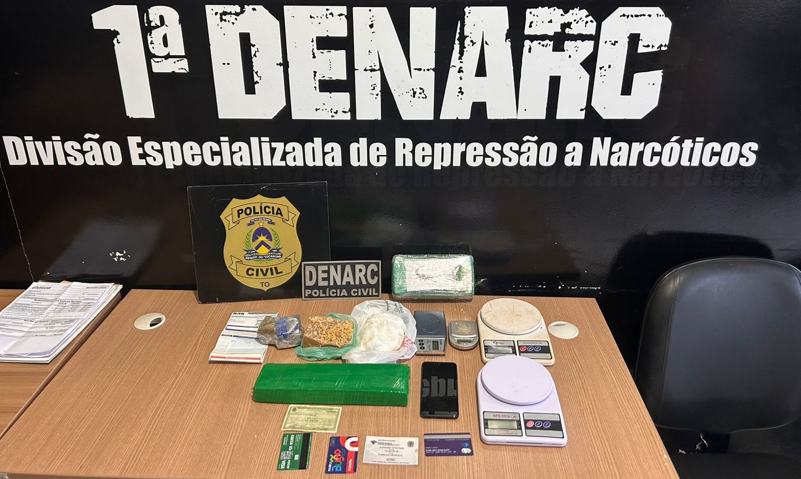 Em Palmas, Pol&iacute;cia Civil desarticula ponto de venda de drogas e prende suspeito&nbsp;