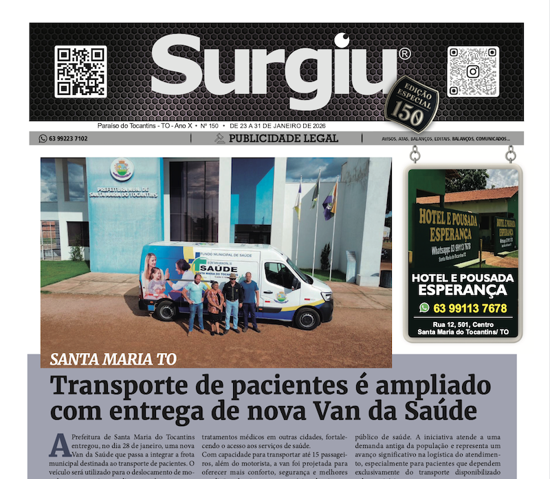Surgiu n&ordm; 150 &ndash; 31/01/2026 &ndash; Ano X