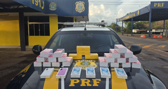 PRF encontra 29 celulares irregulares durante fiscaliza&ccedil;&atilde;o na BR-153, em Guara&iacute; TO