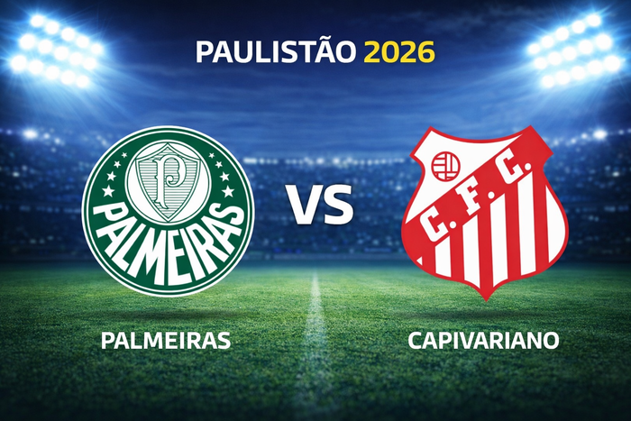 Palmeiras x Capivariano: assista aqui ao vivo &agrave;s quartas do Paulist&atilde;o 2026