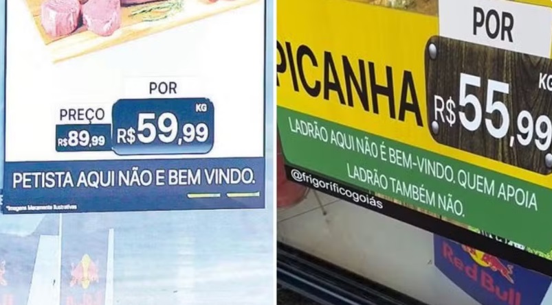 Frigor&iacute;fico &eacute; condenado a pagar R$ 130 mil por cartaz &lsquo;Petista aqui n&atilde;o &eacute; bem-vindo&rsquo;