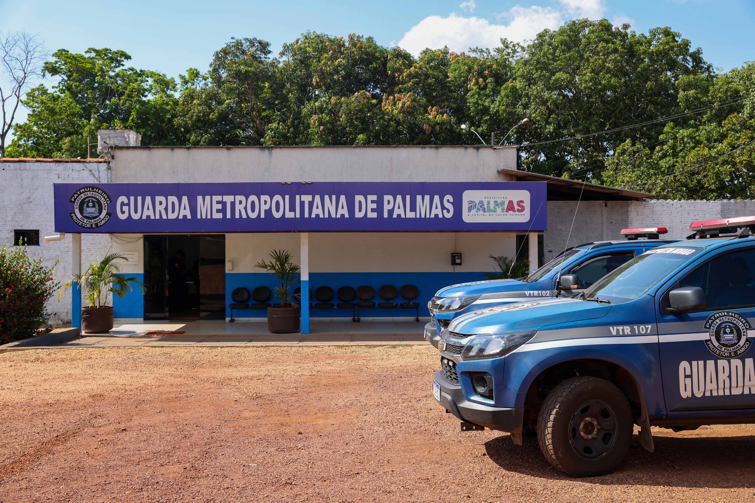 Guarda Metropolitana prende dois suspeitos por furto de fios na nova via do Acesso Norte, em Palmas