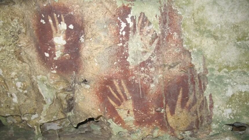 Estudo revela poss&iacute;vel arte rupestre mais antiga do mundo em caverna da Indon&eacute;sia
