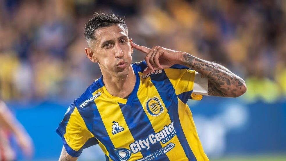 Di Mar&iacute;a marca gola&ccedil;o e garante vit&oacute;ria do Rosario Central no Campeonato Argentino