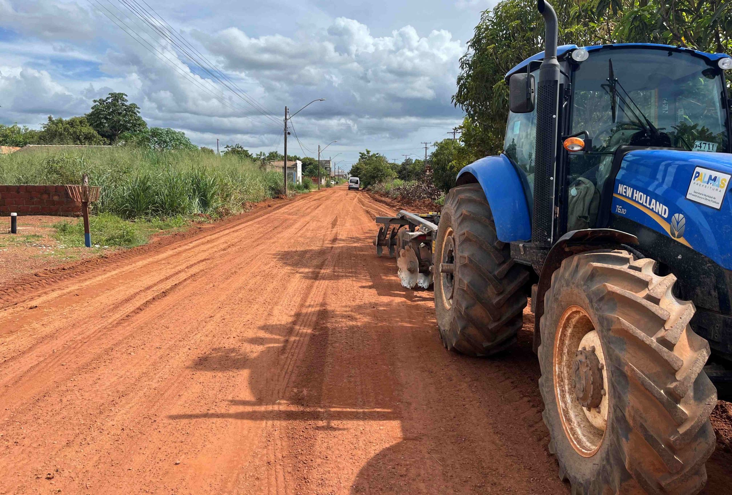 Prefeitura de Palmas intensifica manuten&ccedil;&atilde;o de vias em Taquaru&ccedil;u Grande e no Jardim Bela Vista