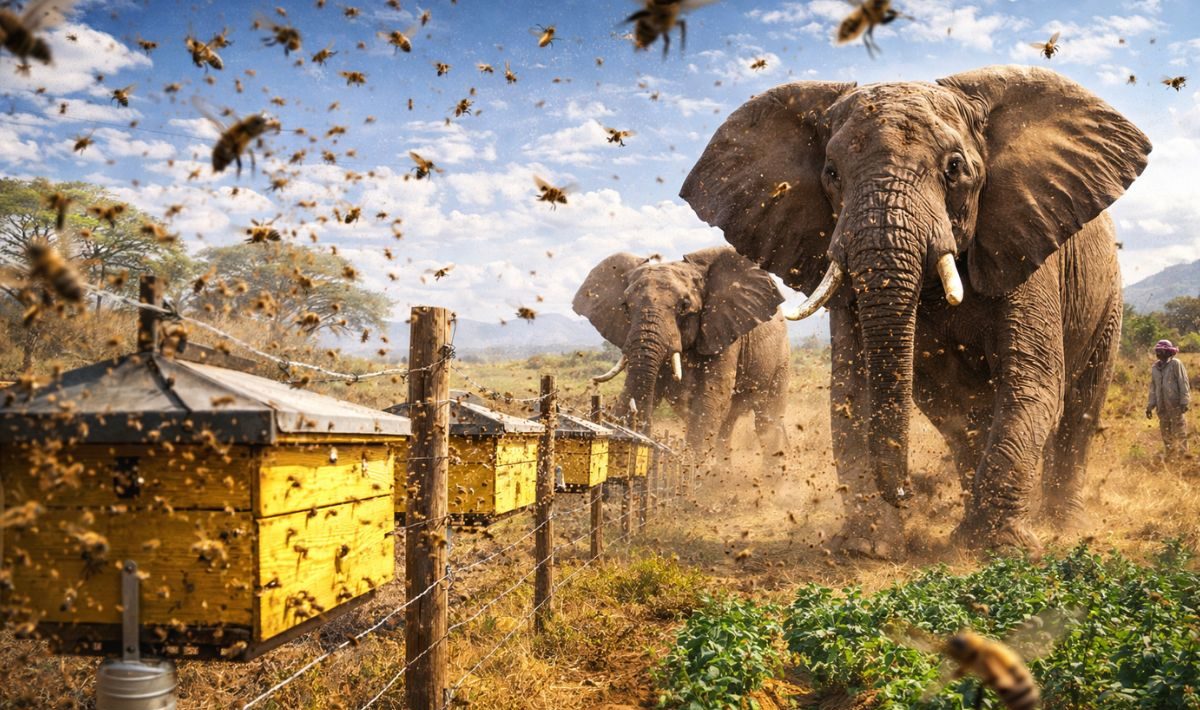 Abelhas ajudam a evitar conflitos entre humanos e elefantes na &Aacute;frica
