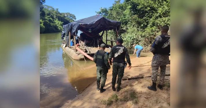 Garimpo ilegal &eacute; descoberto e destru&iacute;do pela Pol&iacute;cia Militar em a&ccedil;&atilde;o no Tocantins