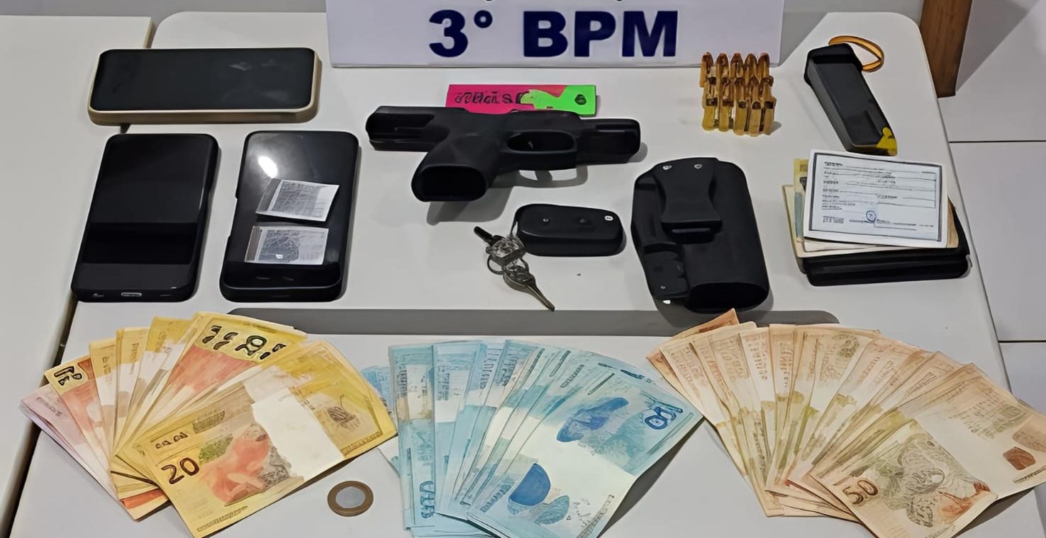 Homens s&atilde;o presos com pistola e muni&ccedil;&otilde;es ap&oacute;s den&uacute;ncia de amea&ccedil;a em Pedro Afonso TO
