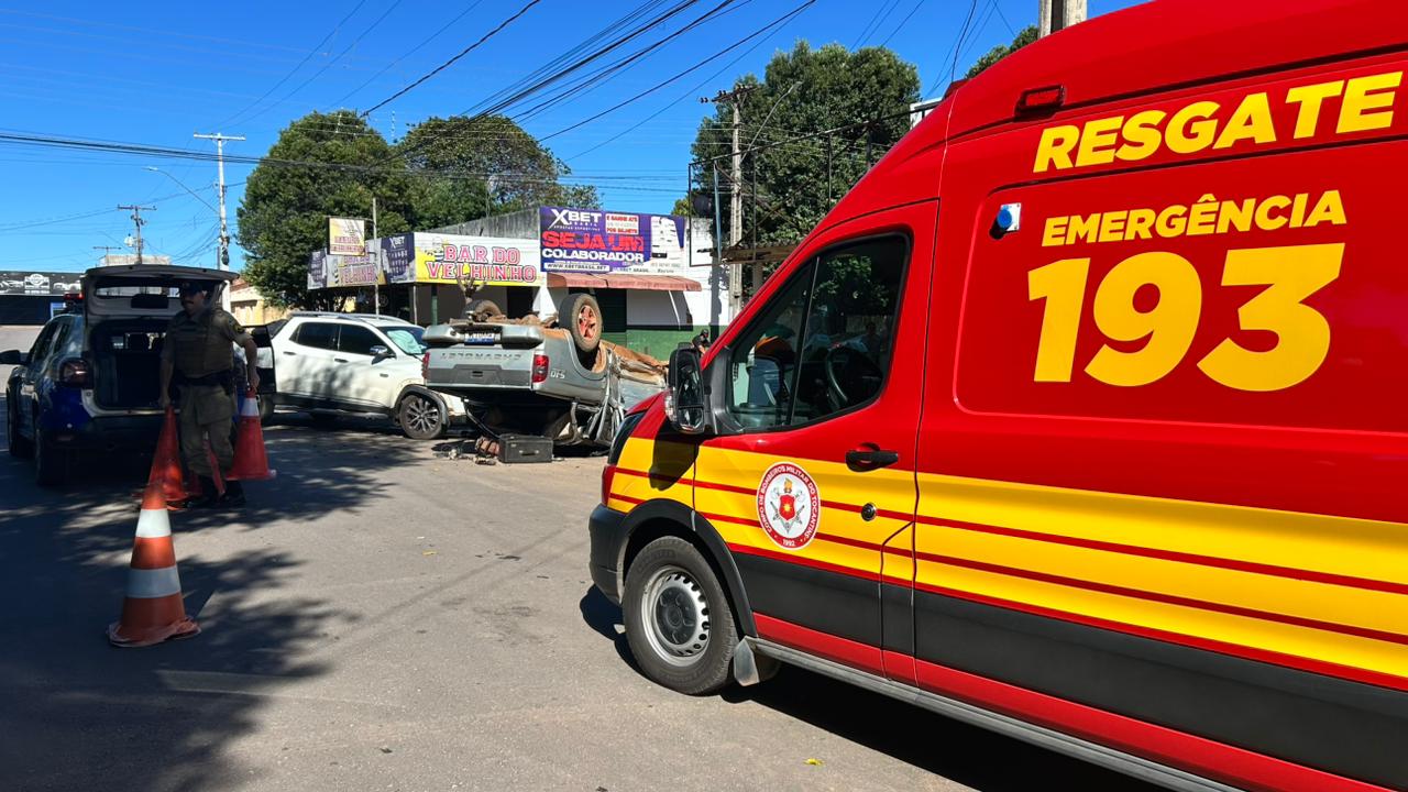 Batida provoca capotamento e deixa feridos em Gurupi
