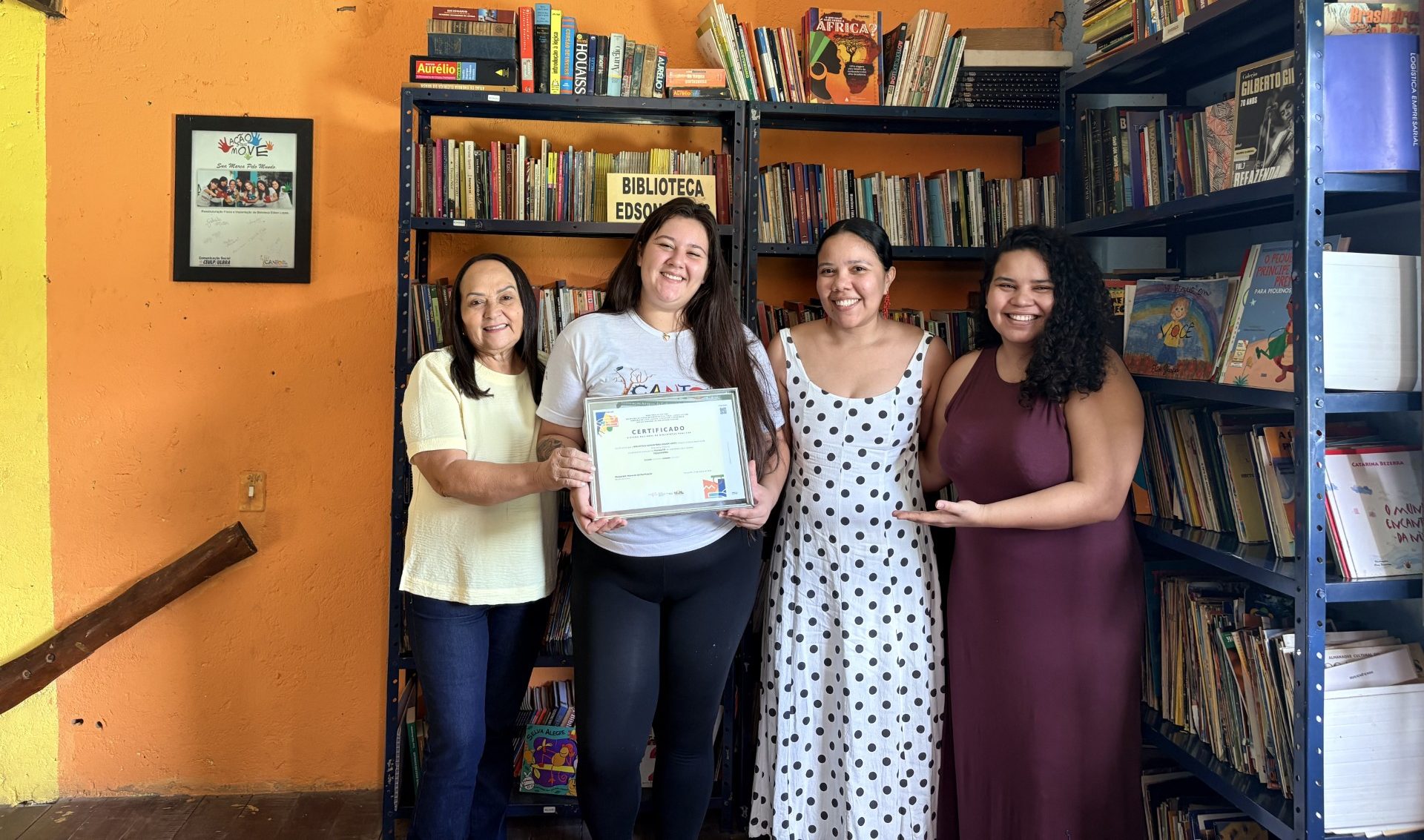 Biblioteca comunit&aacute;ria surpreende e conquista certifica&ccedil;&atilde;o in&eacute;dita no Tocantins