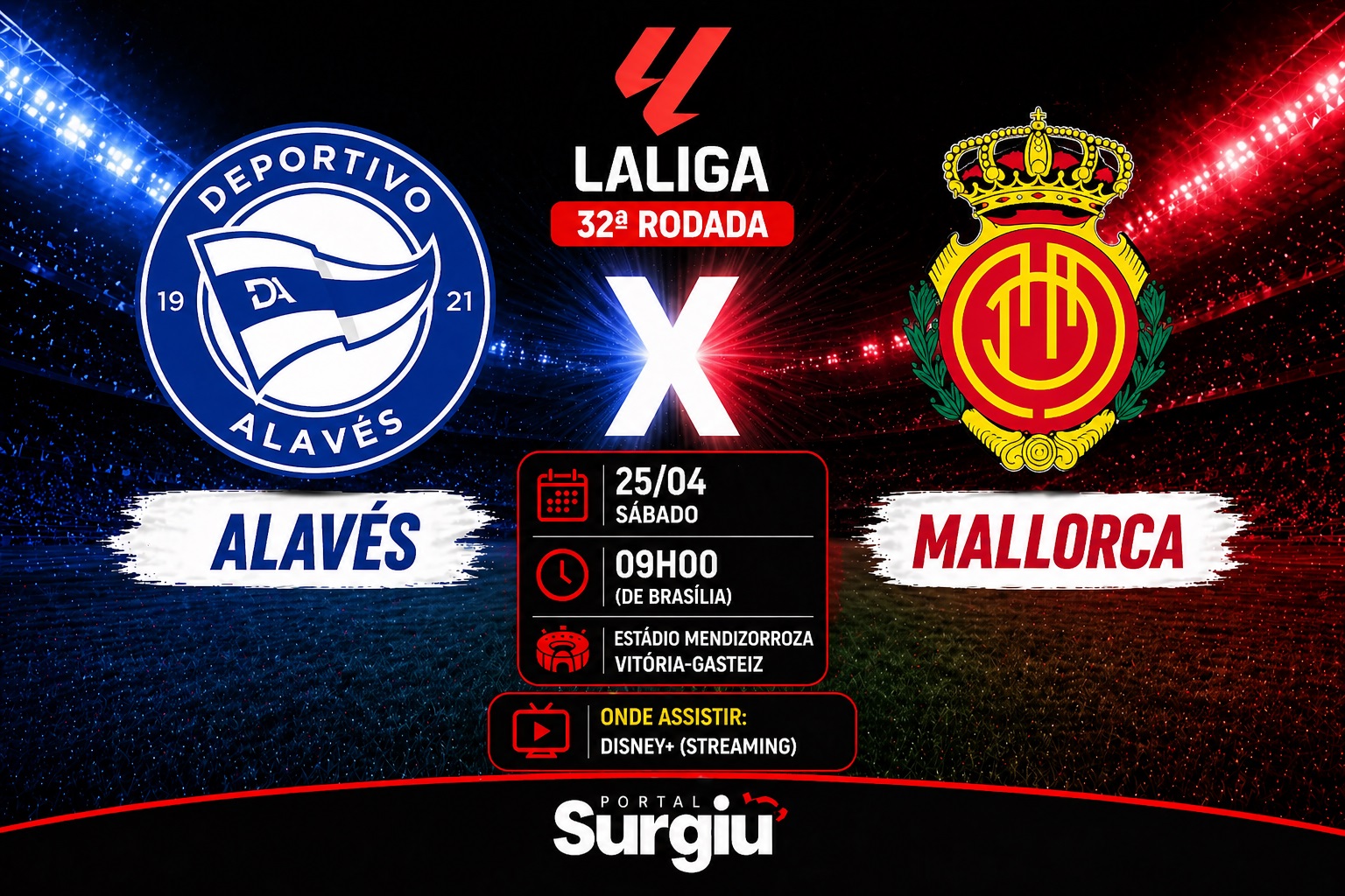 Alav&eacute;s x Mallorca: onde assistir, hor&aacute;rio e escala&ccedil;&otilde;es pela La Liga