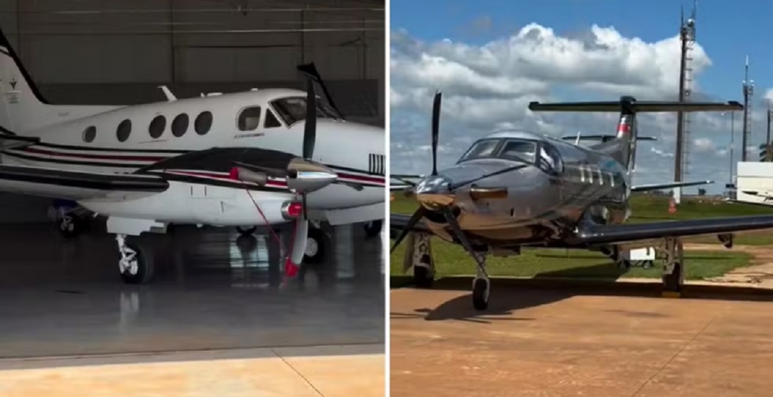V&iacute;deo mostra aeroporto lotado de avi&otilde;es durante feira do agro e impressiona nas redes