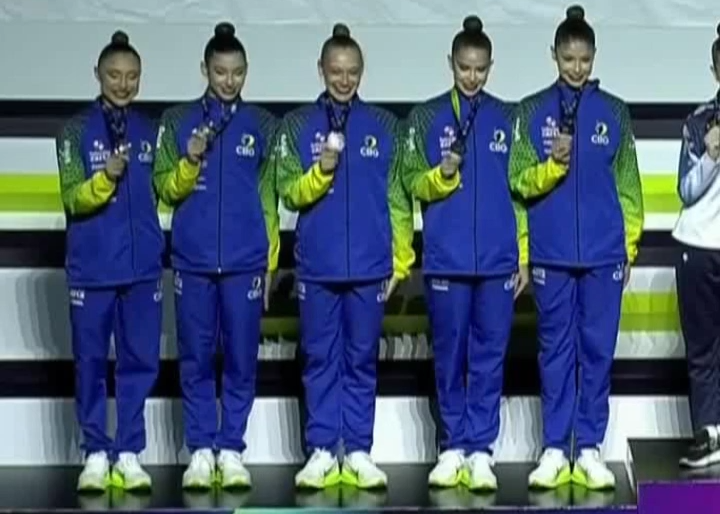 Brasil conquista prata na Copa do Mundo de Gin&aacute;stica R&iacute;tmica em Baku