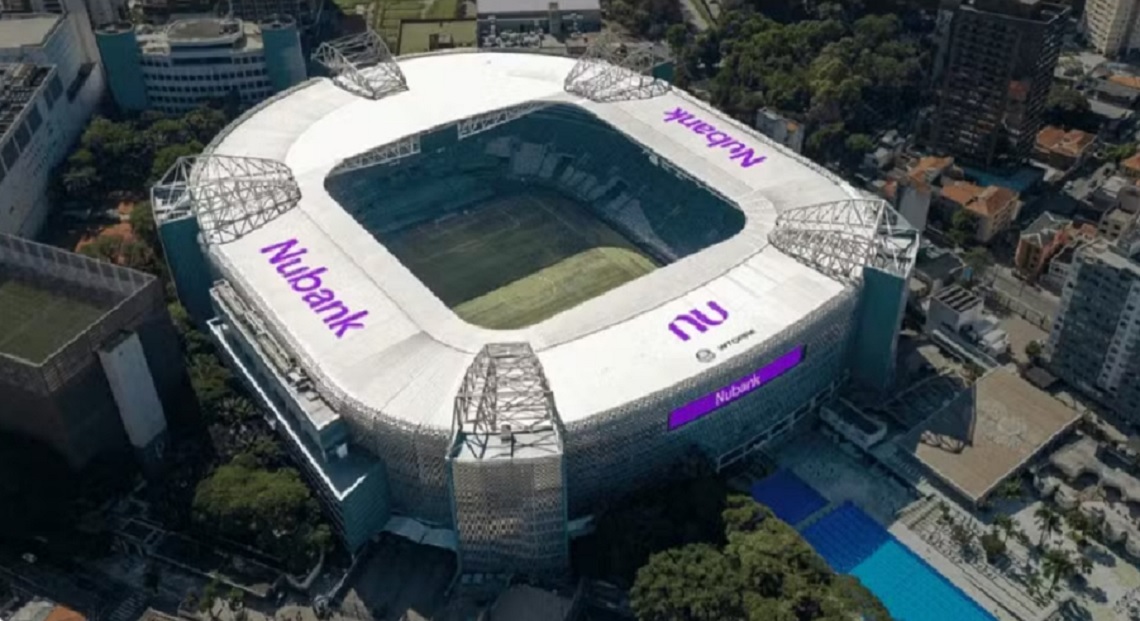 Nubank fecha acordo milion&aacute;rio e muda nome da arena do Palmeiras