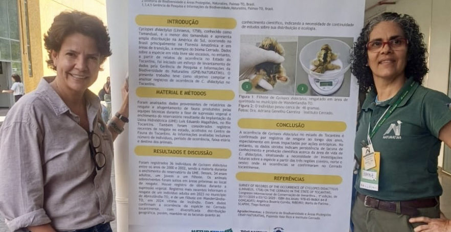 Naturatins apresenta estudos de caso sobre animais do Cerrado tocantinense durante congresso nacional sobre conserva&ccedil;&atilde;o da fauna silvestre