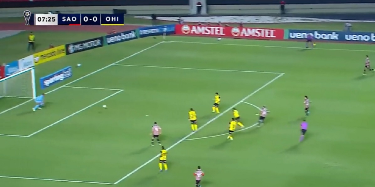 Luciano marca e coloca o S&atilde;o Paulo na frente; veja o gol