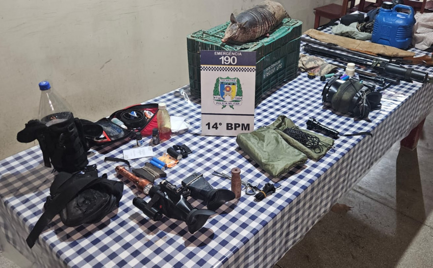 Homens s&atilde;o presos por porte ilegal de arma e ca&ccedil;a ilegal na zona rural de Nova Olinda (TO)