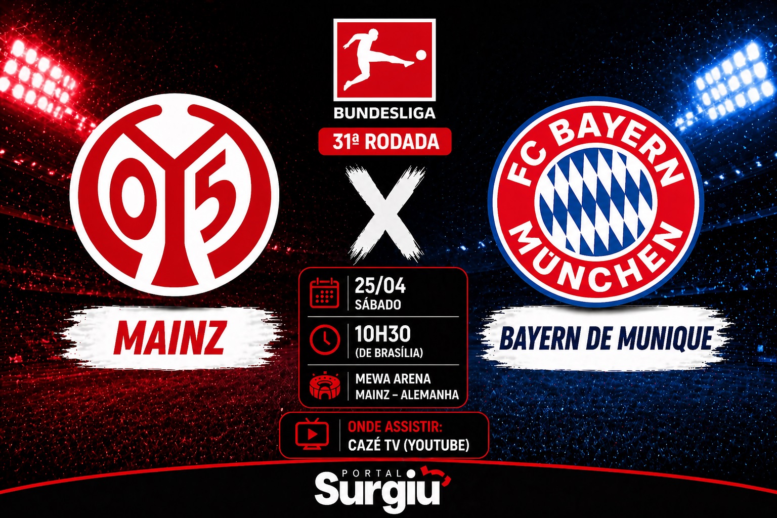 Mainz x Bayern de Munique: onde assistir, hor&aacute;rio e escala&ccedil;&otilde;es