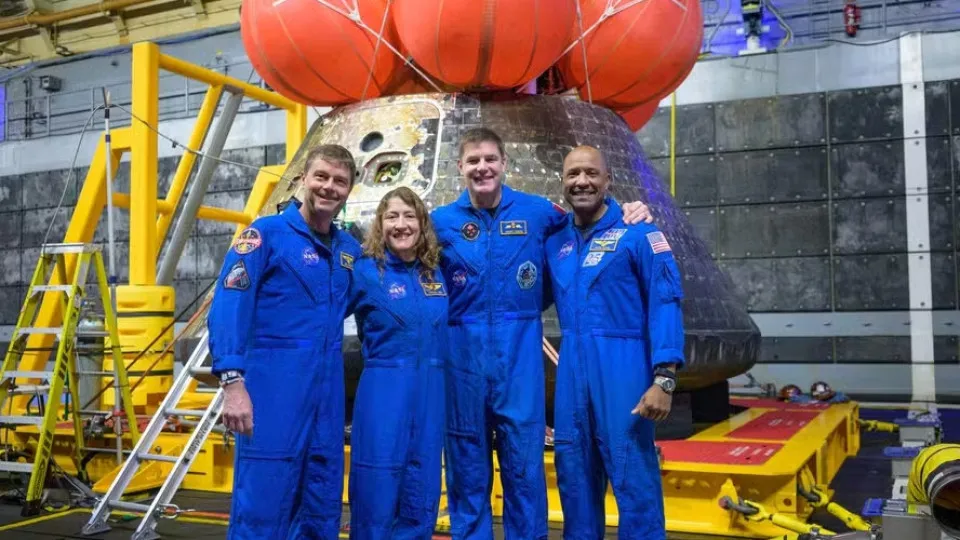 Nasa divulga foto de astronautas da Artemis 2 ap&oacute;s retorno &agrave; Terra