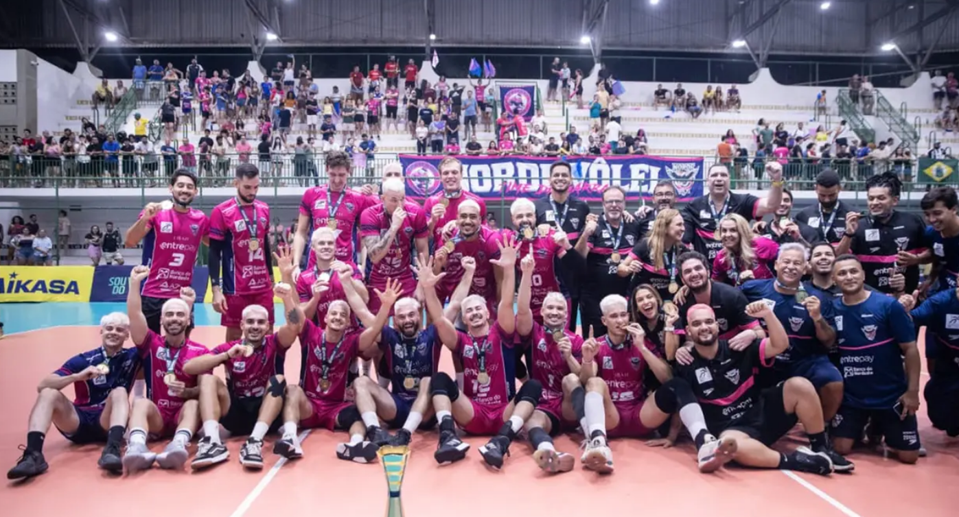 Norde V&ocirc;lei conquista t&iacute;tulo in&eacute;dito da Superliga B diante da torcida