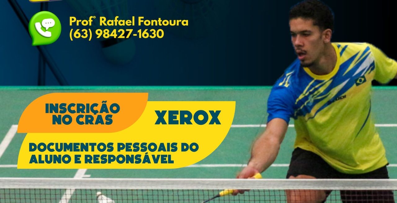 Porto Nacional oferece aulas gratuitas de badminton para todas as idades