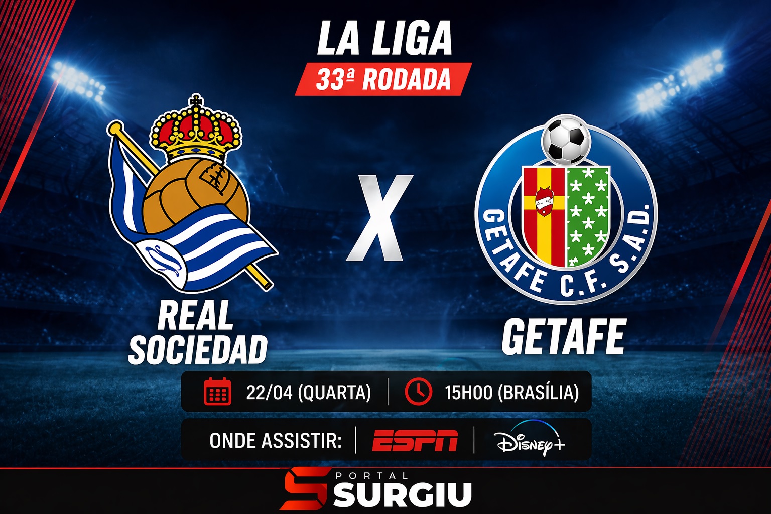 Real Sociedad x Getafe: onde assistir ao vivo, hor&aacute;rio e escala&ccedil;&otilde;es pela LaLiga